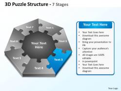 10059227 style puzzles mixed 7 piece powerpoint presentation diagram infographic slide