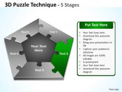 3d puzzle technique 5 diagram stages 3
