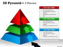 3D Pyramid 3 Individual Stages