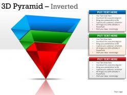 3d pyramid inverted powerpoint presentation slides