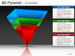 3d pyramid inverted powerpoint presentation slides db