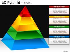 3d pyramid style1 powerpoint presentation slides db