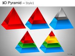 3d pyramid style1 powerpoint presentation slides db