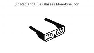 3D Red And Blue Glasses Monotone Icon In Powerpoint Pptx Png And Editable Eps Format