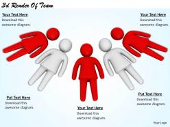 3d render of team ppt graphics icons powerpoint