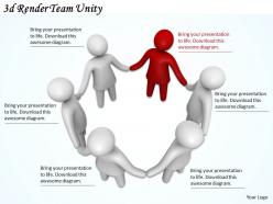 3d render team unity ppt graphics icons powerpoint