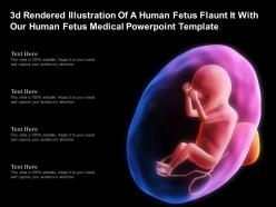 3d rendered illustration of a human fetus flaunt it with our human fetus medical template