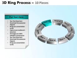 3d ring process 10 pieces powerpoint slides and ppt templates 0412