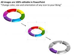 3d ring process 6 pieces powerpoint slides and ppt templates 0412
