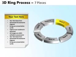 3d ring process 7 pieces powerpoint slides and ppt templates 0412