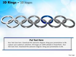 3d rings 10 stages powerpoint slides and ppt templates 0412