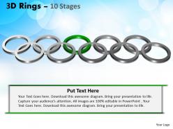 3d rings 10 stages powerpoint templates 1