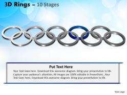3d rings 10 stages powerpoint templates 1