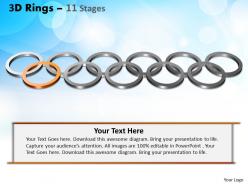 3d rings 11 stages powerpoint slides and ppt templates 0412