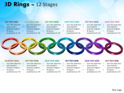 3D Rings 12 Stages Powerpoint Templates 20