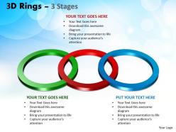 3d rings 3 stages powerpoint ppt templates 4