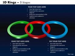 3d rings 3 stages powerpoint slides and ppt templates 0412