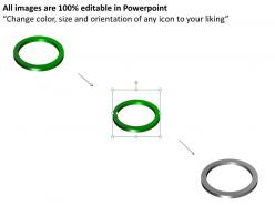 3d rings 4 stages powerpoint