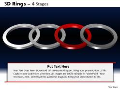 3d rings 4 stages powerpoint slides and ppt templates 0412