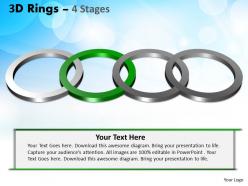 3d rings 4 stages ppt templates 2