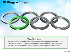 3d rings 6 stages powerpoint slides and ppt templates 0412