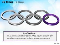 3d rings 6 stages powerpoint slides and ppt templates 0412