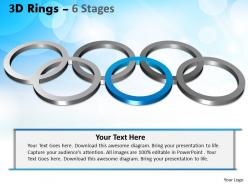 3d rings 6 stages powerpoint templates 1
