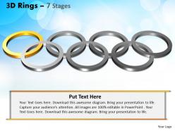 3d rings 7 stages powerpoint slides and ppt templates 0412