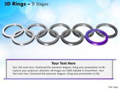 3d rings 9 stages powerpoint slides and ppt templates 0412