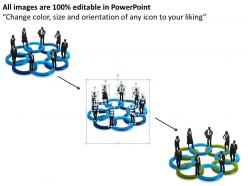 3d rings business conference powerpoint templates 2