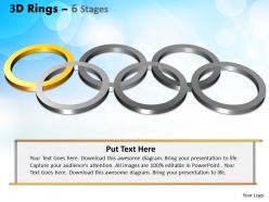 13043370 style variety 1 rings 6 piece powerpoint presentation diagram infographic slide