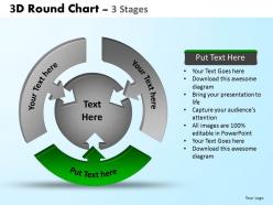 3d round chart 3 stages powerpoint slides and ppt templates 0412