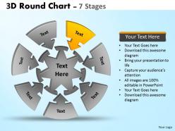 3d round chart 7 stages diagram ppt templates 4