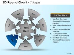 3d round chart 7 stages powerpoint slides and ppt templates 0412