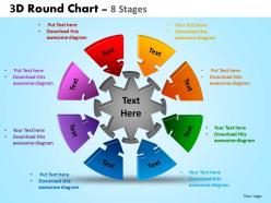 3d round chart 8 stages powerpoint slides and ppt templates 0412