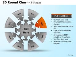 3d round chart 8 stages powerpoint slides and ppt templates 0412