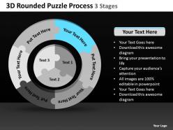 3d rounded puzzle process 3 stages 4