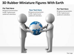 3d rubber miniature figures with earth ppt graphics icons