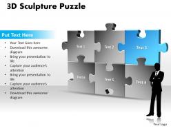 3d sculpture puzzle powerpoint templates 0812