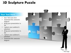 15559420 style puzzles matrix 1 piece powerpoint presentation diagram infographic slide