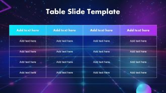 3D Space Grid And Futuristic Powerpoint Background Template Attractive Downloadable