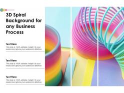 3d spiral background for any business process