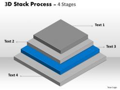 3d stack process with 4 stages