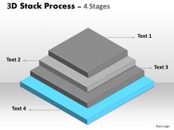 3d stack process with 4 stages