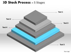 3d stack process with 5 stages