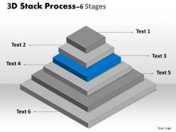 3d stack process with 6 stages