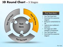 3d stages diagram ppt templates 4
