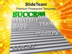 3d stairway to success teamwork powerpoint templates ppt themes and graphics 0213