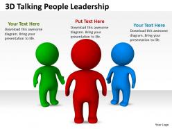3d talking people leadership ppt graphics icons