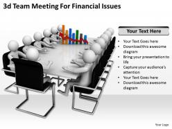 3d Team Meeting For Financial Issues Ppt Graphics Icons Powerpoint